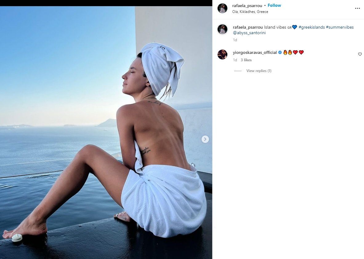 Ραφαέλα Ψαρρού: Οι topless φωτογραφίες στο Instagram και το σχόλιο του Γιώργου Καράβα